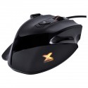 Mouse Gamer Interceptor 7200 Dpi Com Ajuste De Peso Led E Cabo Usb 1.8 Metros Trançado